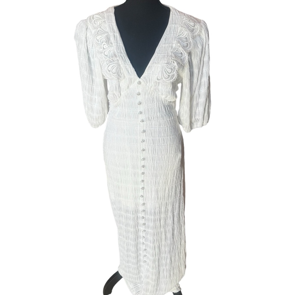 Madison Ruffle Shirred Maxi Dress by CIEBON